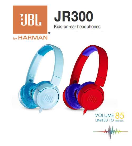 JBL JR300 Kids Junior On Ear Wired Headphones With Safe Sound